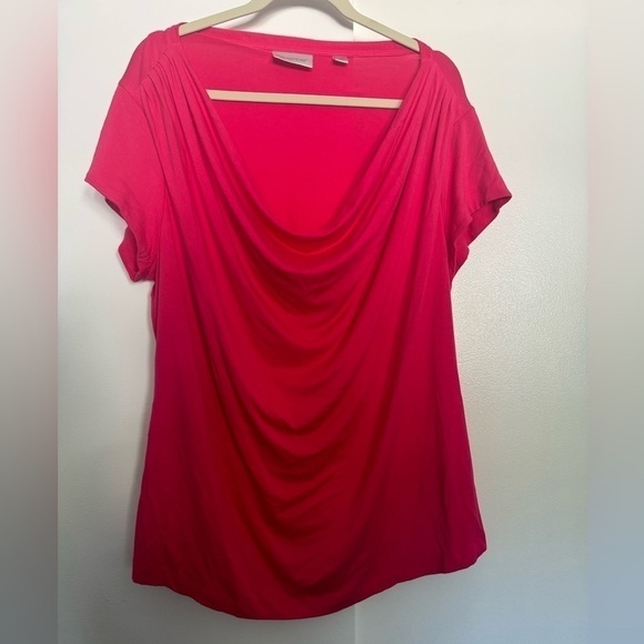 Avenue Pink Short Sleeved blouse plus size 18/20 - Picture 3 of 7